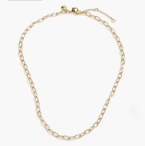 J. Crew Long paper-clip charm chain Elegant Golden Tone Chain Necklace Cottage